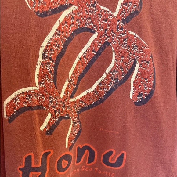 Vintage 90s The Original Hawaiian Red Dirt Co Honu Surfer Sea Turtle T Shirt XL - Picture 2 of 5